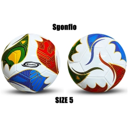 PALLONE CALCIO CUOIO SAMBA WORLD SGONFIO D23CM