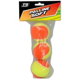 PALLINE DA TENNIS 3PZ IN BUSTA