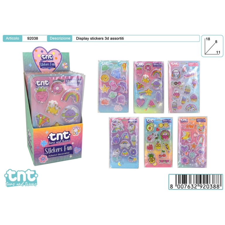 STICKERS ADESIVI 3D 2