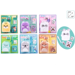 BLISTER SET CARTOLERIA KAWAII 20X18CM