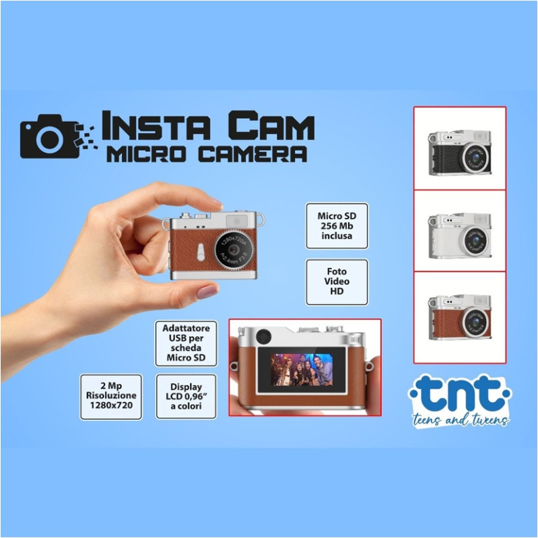 INSTA CAM MICRO CAMERA DIGITALE CON ACCESSORI 5