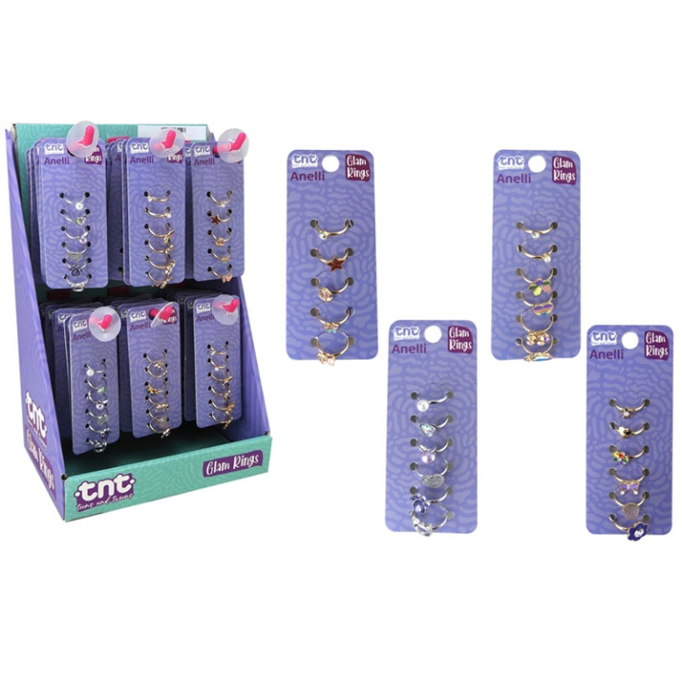 SET 6 ANELLI GLAM
