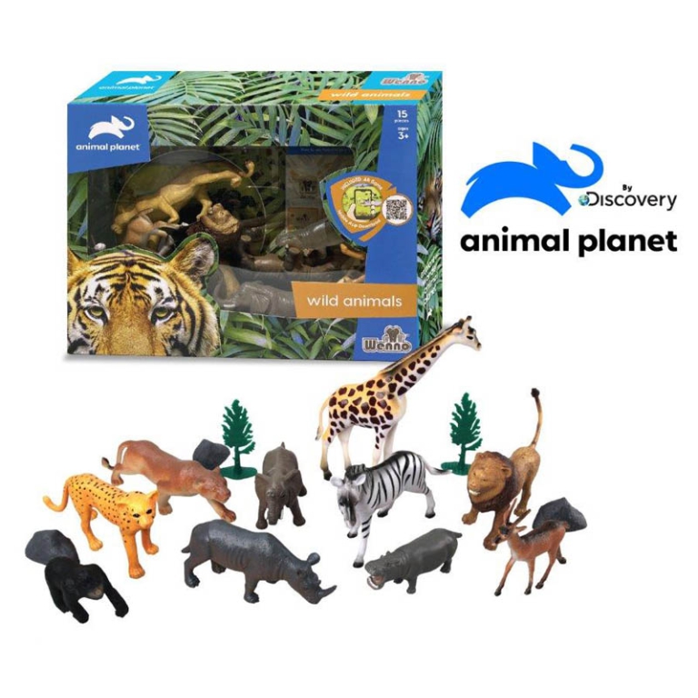 SCATOLA ANIMALI SAVANA 15PZ