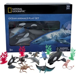 SCATOLA 20PZ ANIMALI OCEANO NATIONAL GEOGRAPHIC