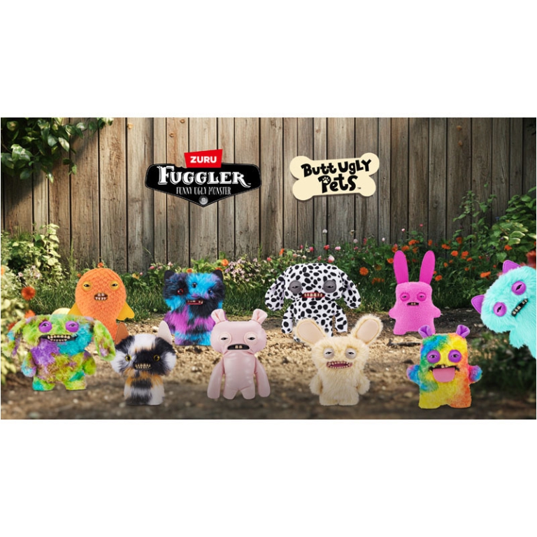 PELUCHES FUGGLER 22CM    BUTT UNGLY PETS