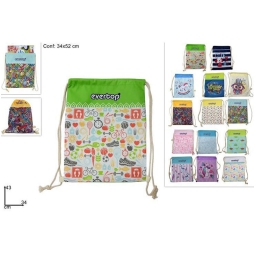 SAKKY BAG PORTASCARPE 34X43CM NYLON ASSORTITE