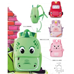ZAINETTO SACCUCCIOLI BABY BAG 32X21X8CM ANIMALI