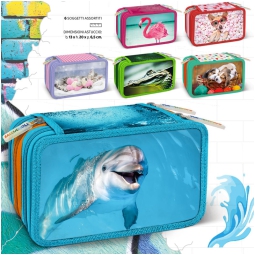 ASTUCCIO 3ZIP 13X20X6,5  ANIMALS