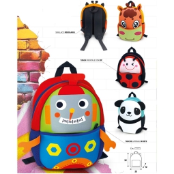 ZAINETTO BABY BAG NEOPRENE 32X23X12CM ANIMALI