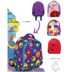 ZAINETTO BABY BAG NEOPRENE 21X24X11CM FANTASY