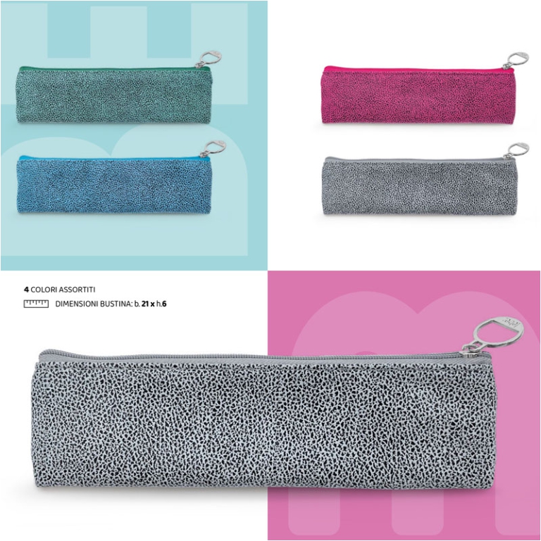 BUSTINA SACCUCCIOLI GLAM MARTELLATO 21X6CM ASS