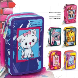ASTUCCIO 3 ZIP 13X20X6,5 PUPPIES