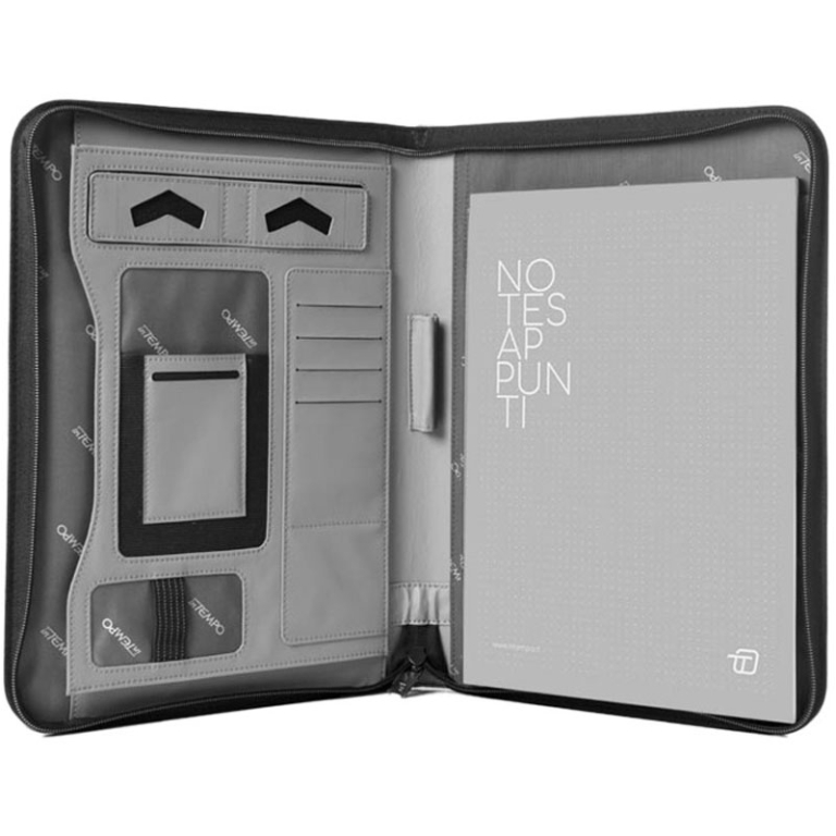 PORTABLOCCO A4 CON ZIP   GATE TRENDED NERO 2