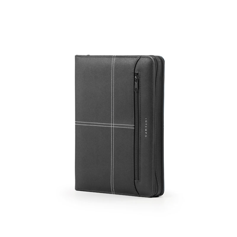 PORTABLOCCO NEW CLASSIC  CON ZIP ECOPELLE NERO 3