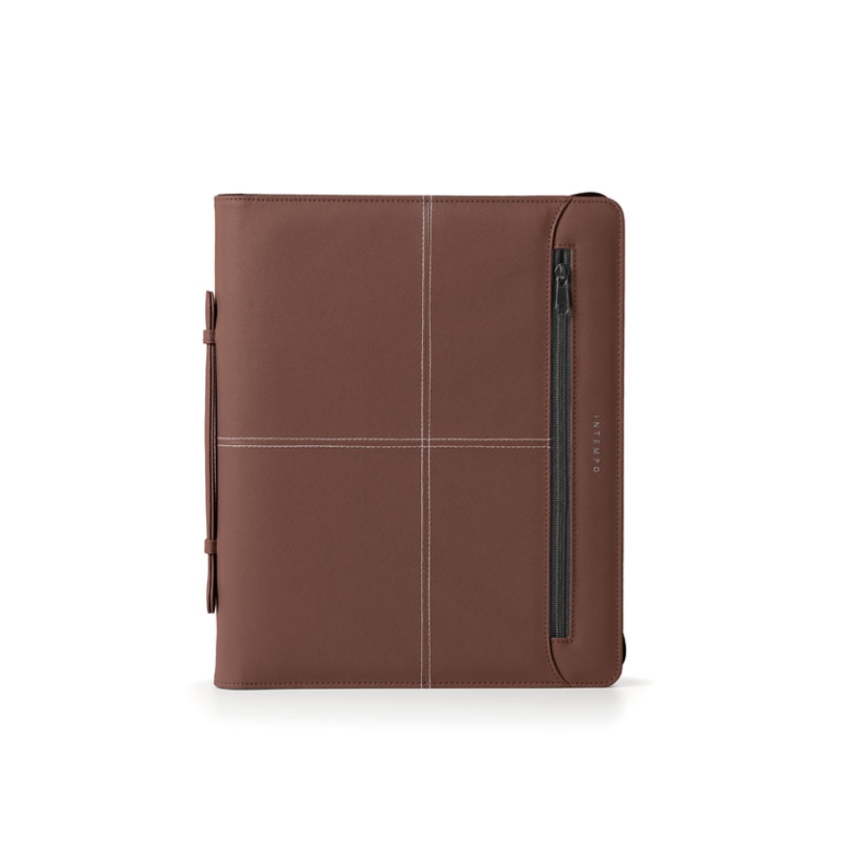 PORTABLOCCO NEW CLASSIC  ANELLI ECOPELLE MARRONE 5