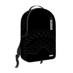 ZAINO SPRAYGROUND SHARK  CENTRAL BLACK EMBROIDERED