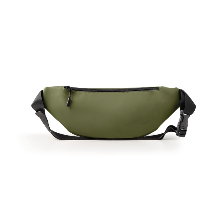 MARSUPIO BUMBAG IN GOMMA ANTIPIOGGIA VERDE 2