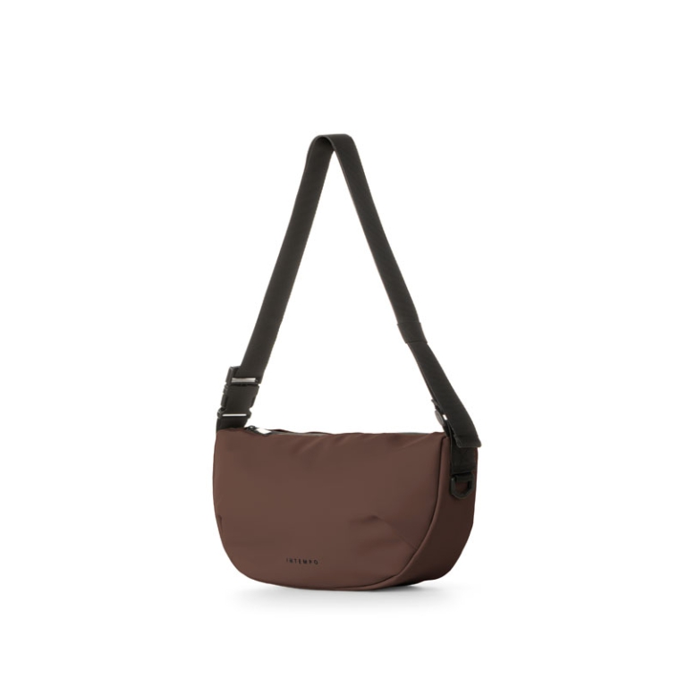 BORSA CROSSBODY DROP2GO  GOMMA ANTIPIOGGIA MARRONE