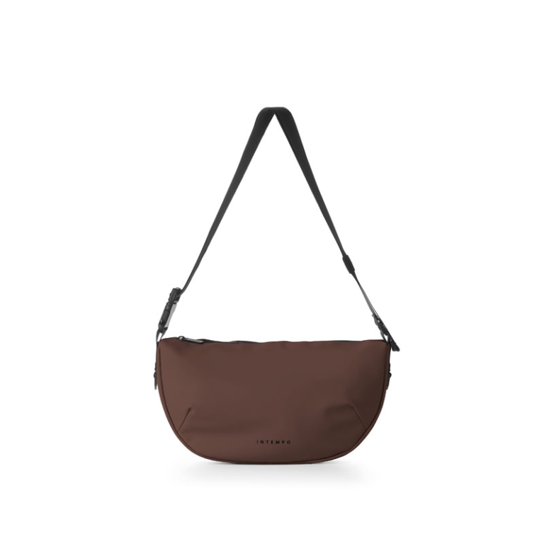 BORSA CROSSBODY DROP2GO  GOMMA ANTIPIOGGIA MARRONE 2