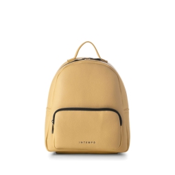 ZAINETTO DONNA ECOPELLE  MINI GIALLO 26X32X14CM