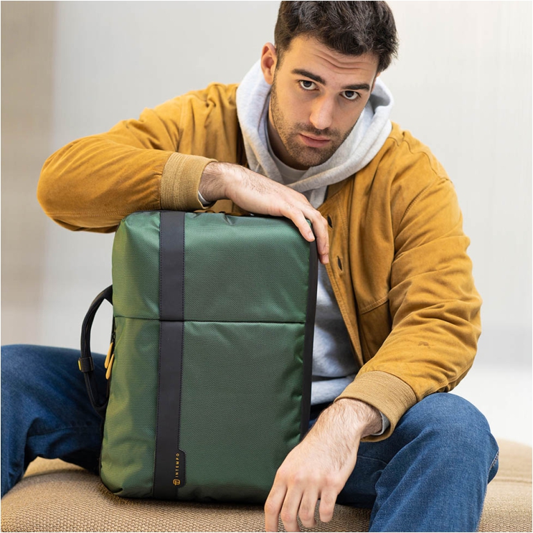 BORSA BI-BAG JOB TESSUTO TECNICO VERDE 2