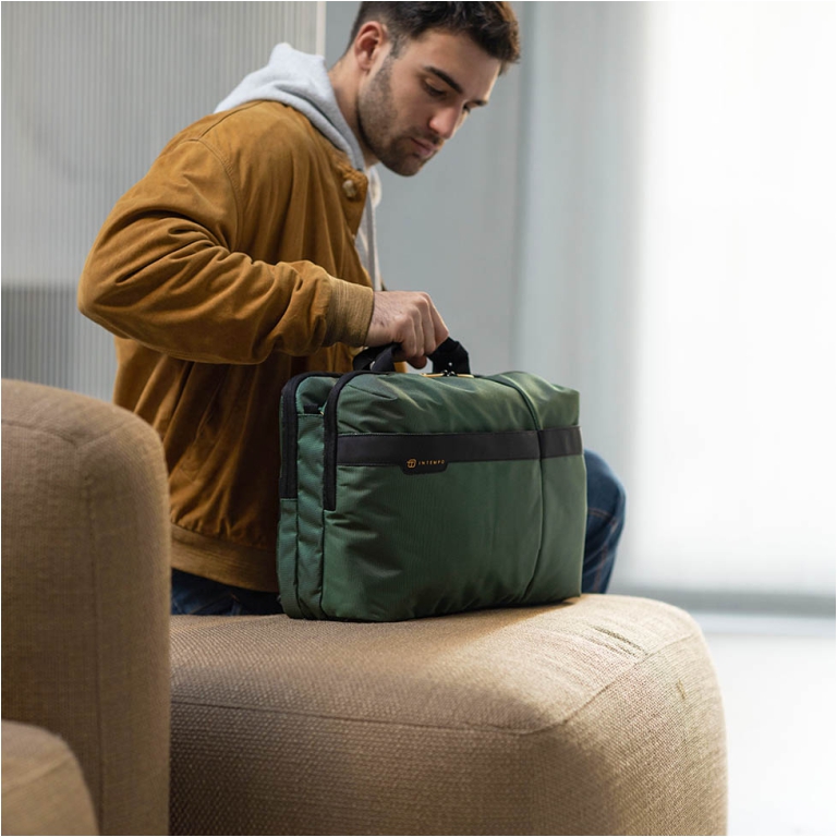 BORSA BI-BAG JOB TESSUTO TECNICO VERDE 3
