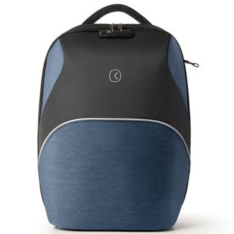 ZAINO TEKNIKO EXPAND PORTA USB ANTIFURTO BLU