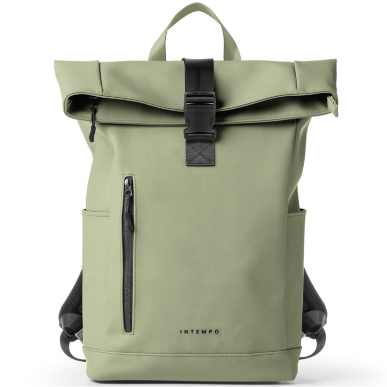 ZAINO ROLL-TOP DROP2GO   GOMMA ANTIPIOGGIA VERDE CHIARO
