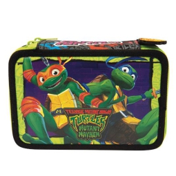 TURTLES ASTUCCIO 3 ZIP   19X13X6