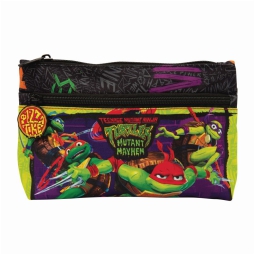 TURTLES MAXI BUSTINA     2 ZIP 22X6X14