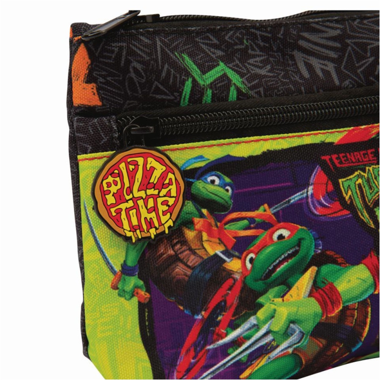 TURTLES MAXI BUSTINA     2 ZIP 22X6X14 2