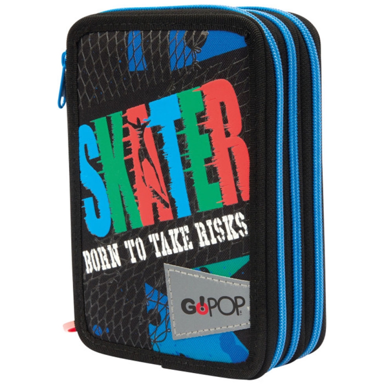 GOPOP ASTUCCIO 3 ZIP     19X13X6 SKATER 2