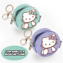PORTAMONETE 9X4CM ASSORTITO ECOPELLE HELLO KITTY