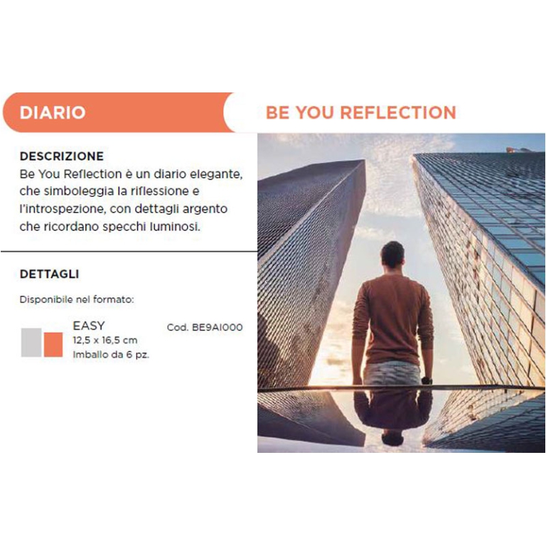 BEYOU AGENDA REFLECTION  EASY 12,5X16,5CM