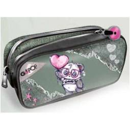 GOPOP ASTUCCIO 2 ZIP 22X14X6CM PANDERFUL