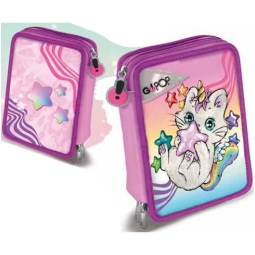 GOPOP ASTUCCIO 3 ZIP 13X19,5X6,5CM MEOWCORN