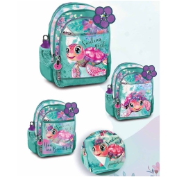 GOPOP ZAINO ROUND 32X44X19CM 24L TURTLE BLOOM