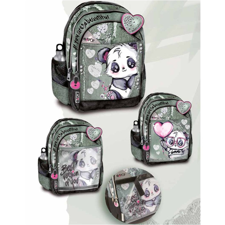 GOPOP ZAINO ROUND 32X44X19CM 24L PANDERFUL
