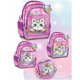 GOPOP ZAINO ROUND 32X44X19CM 24L MEOWCORN