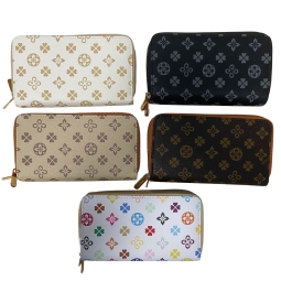 PORTAFOGLIO DONNA ECOPELLE FANTASIA 2 CERNIERE