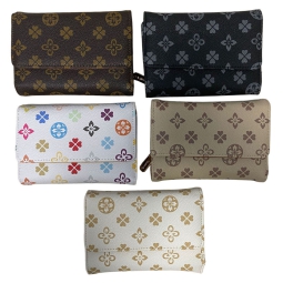 PORTAFOGLIO DONNA ECOPELLE FANTASIA CON PATELLA