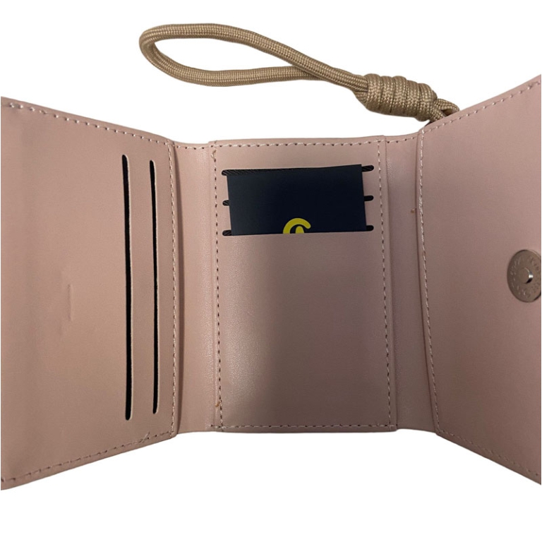 PORTAFOGLIO DONNA ECOPELLE MIGNON CON LACCIO CORDA 2