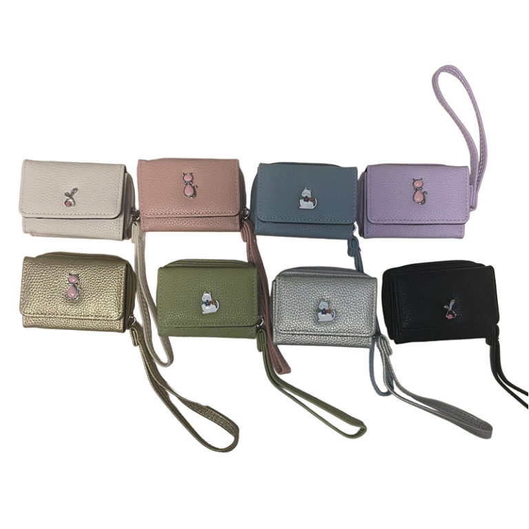 PORTAFOGLIO DONNA ECOPELLE MIGNON CERNIERA LACCI