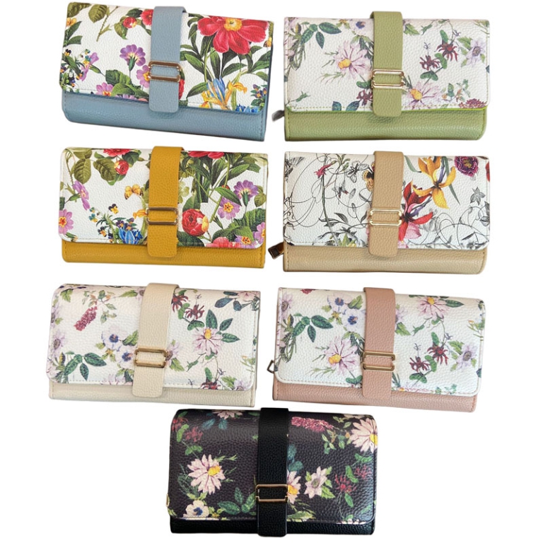 PORTAFOGLIO DONNA ECOPELLE FANTASIA 18X11CM