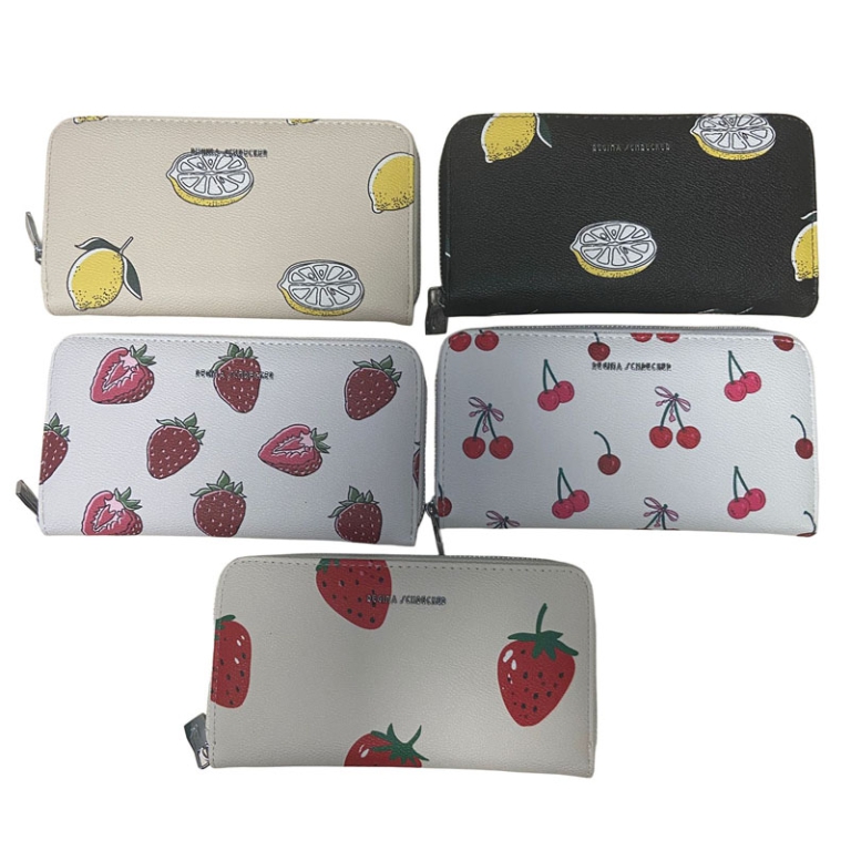 PORTAFOGLIO DONNA ECOPELLE CON CERNIERA FANTASIA