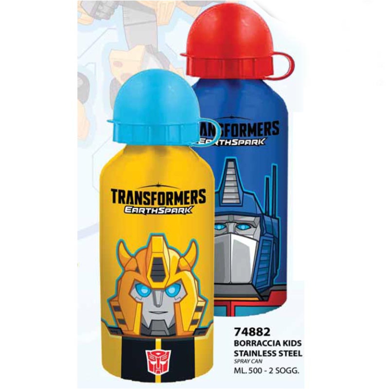 BORRACCIA KIDS ACCIAIO 500ML TRANSFORMERS