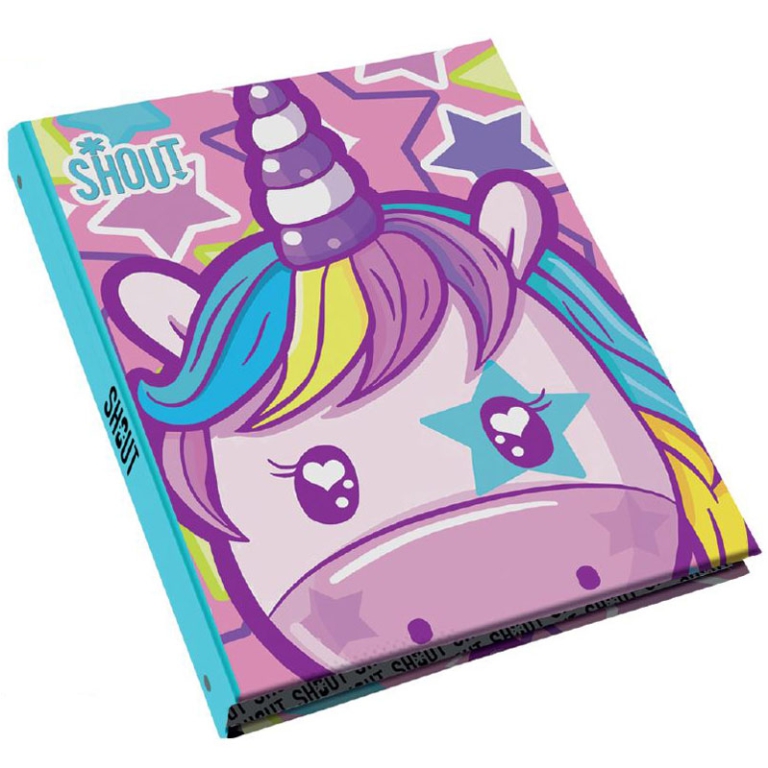COPERTINA AD ANELLI A4 UNICORNO