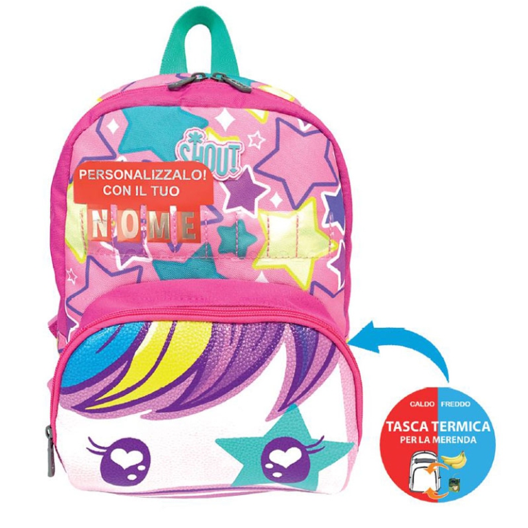 ZAINO KIDS CON TASCA TERMICA 25X12CM UNICORNO