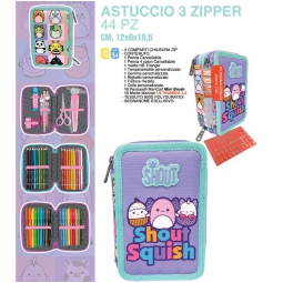 ASTUCCIO 3 ZIP 12X6X19,5CM SHOUT SQUISH