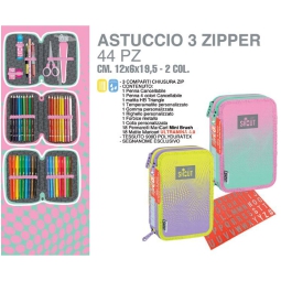 ASTUCCIO 3 ZIP 12X6X19,5CM COOL GIRL